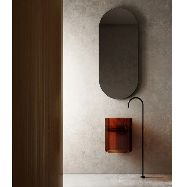 Раковина Abber Kristall 42 см коричневая, подвесные, пристенные - фото 3