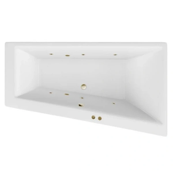 Ванна гидромассажная Excellent Sfera Soft 170 x 100 см, правая, белый/бронза, WAEX.SFP17.SOFT.BR - фото 1