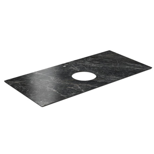 Столешница для накладных раковин Kerama Marazzi Plaza Classic 100 см  Риальто темный серый лаппатированный, нет в наличии - фото 2