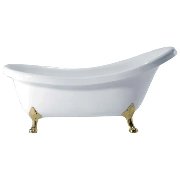 Ванна акриловая Knief Victorian 0100-061-01 174,5 х 83 см с 4-мя латунными ножками лапа льва - фото 1
