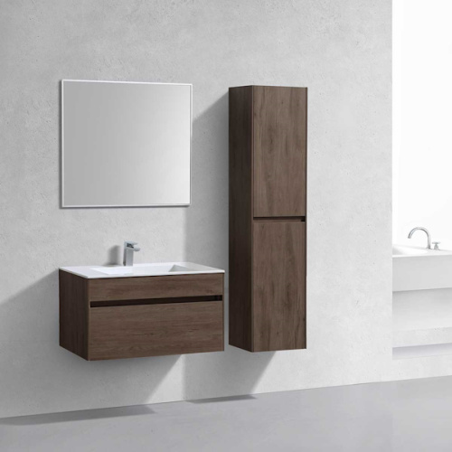Тумба под раковину подвесная Vincea Chiara 79,2 см R.Oak, современная, hi-tech - фото 3
