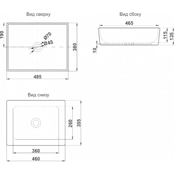Тумба под раковину напольная Brevita Dakota 100 см дуб галифакс олово, черный кварц - фото 2