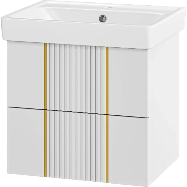 Тумба под раковину подвесная Brevita Vega 60 см белая