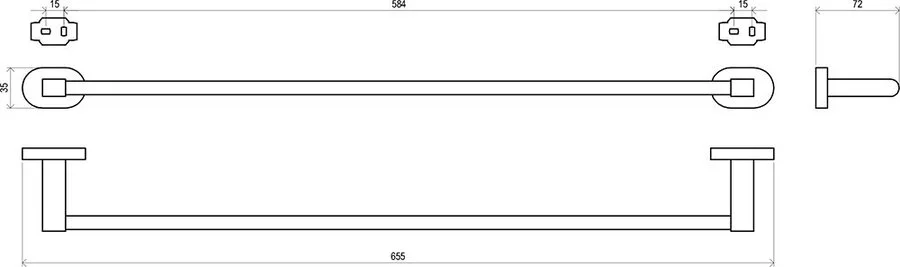 Полотенцедержатель для ванной Ravak Chrome CR 310.00 X07P192 - фото 2
