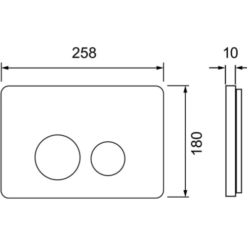 Клавиша смыва Tece TECEspring loop черная матовая - фото 2