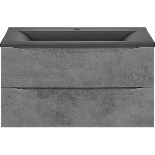 Тумба под раковину подвесная Vincea Mia 89 см Beton, серая - фото 7