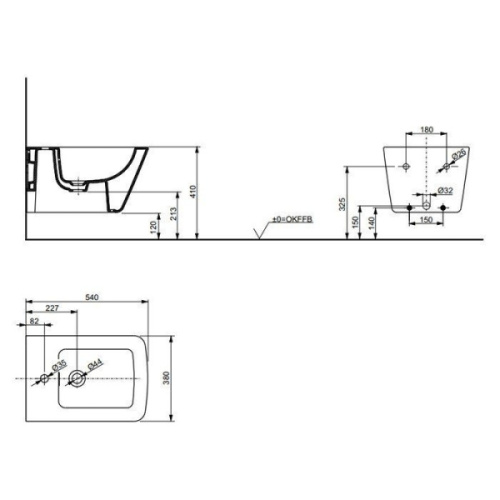 Биде подвесное TOTO SP белое - фото 3