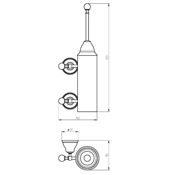 Ершик Migliore Provance 176 настенный - фото 4