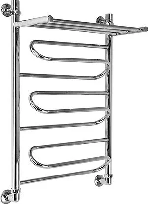 Полотенцесушитель водяной Ника Curve 80x60 см хром - фото 1