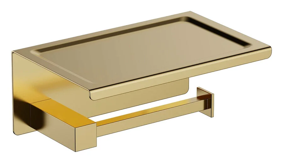 Бумагодержатель Timo Selene золото матовое - фото 1