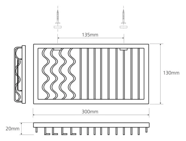 Решетка для ванной Bemeta Cytro хром - фото 2