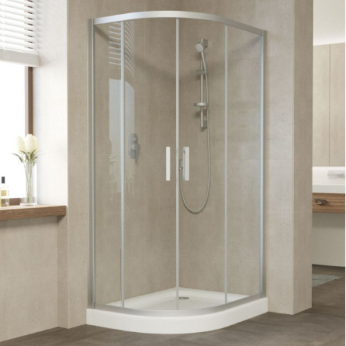 Душевой уголок стекло прозрачное Vegas-glass ZS-F 100х80 01 - фото 1