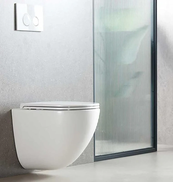 Унитаз подвесной SantiLine смыв торнадо, с горизонтальным, прямым выпуском, с прямым выпуском - фото 7