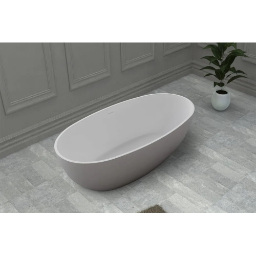 Ванна из искусственного камня Abber Stein 170х78 см белая матовая - фото 4