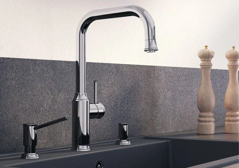 Смеситель для кухни, хром, Blanco Livia-S, современные, hi-tech - фото 3