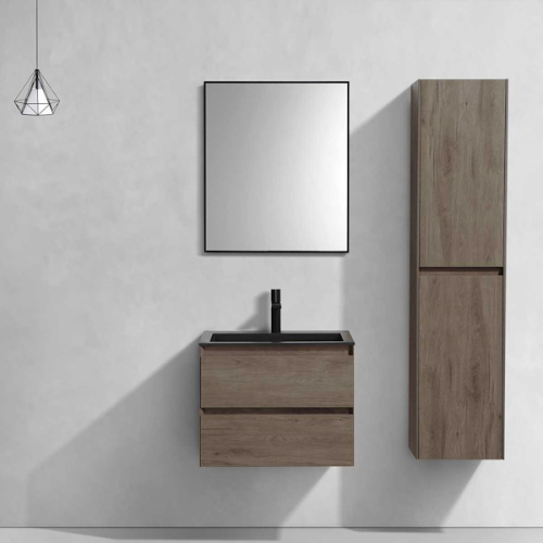 Тумба под раковину подвесная Vincea Luka 59,2 см R.Oak, моноблок - фото 5