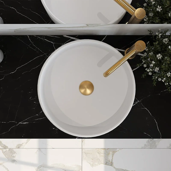 Раковина Aqueduto ESPIRAL 40 см белая матовая, из санфарфора - фото 7