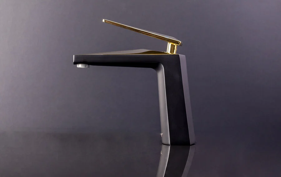 Смеситель для биде Boheme Venturo черный/золото, современные, hi-tech - фото 3