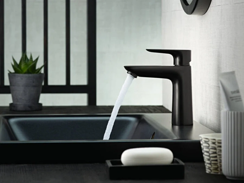 Смеситель для раковины Hansgrohe Talis E черный матовый, современные, hi-tech - фото 3