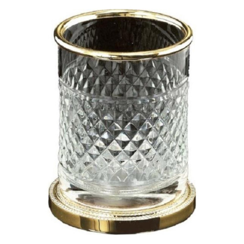 Стакан для ванной Boheme Murano Cristal золото - фото 2