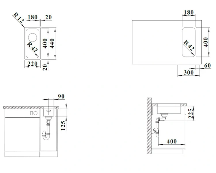 Мойка для кухни Blanco Solis 180-U 22 см нержавеющая сталь - фото 2