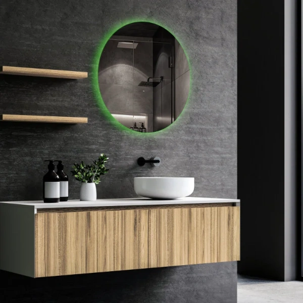 Зеркало с подсветкой Abber Mond 77 см умное управление, современные, hi-tech - фото 3