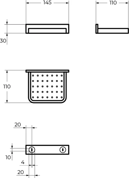 Мыльница Cezares Maxima хром - фото 2