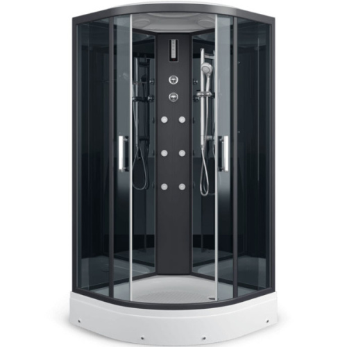 Душевая кабина Erlit Eclipse 90x90 см стекло тонированное - фото 1