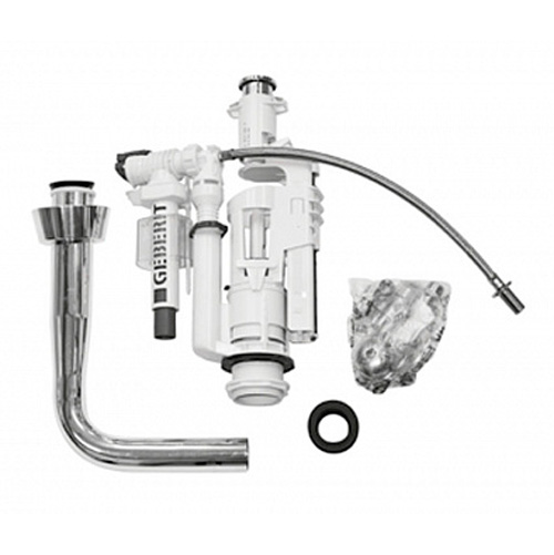 Механизм для среднего бачка с трубой, цвет хром, GSI BZCR - фото 1