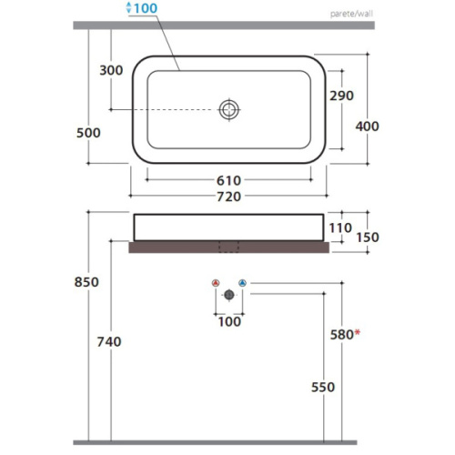 Схема, накладные (на столешницу) - фото 3
