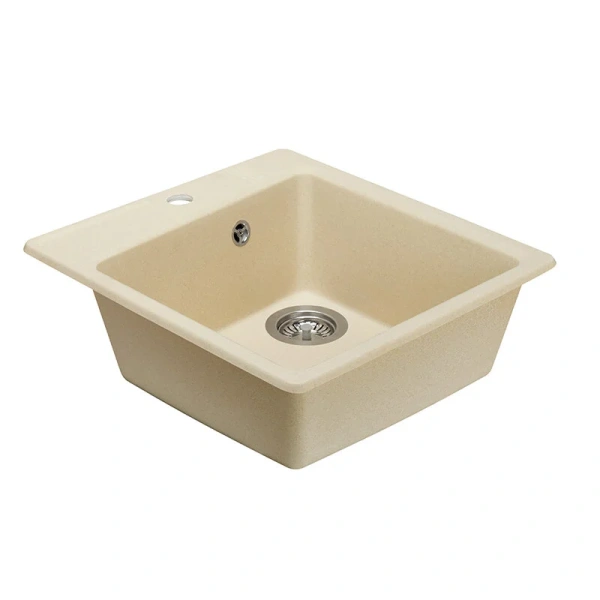 Мойка для кухни Акватон Парма 47 см шампань, из искусственного мрамора - фото 3
