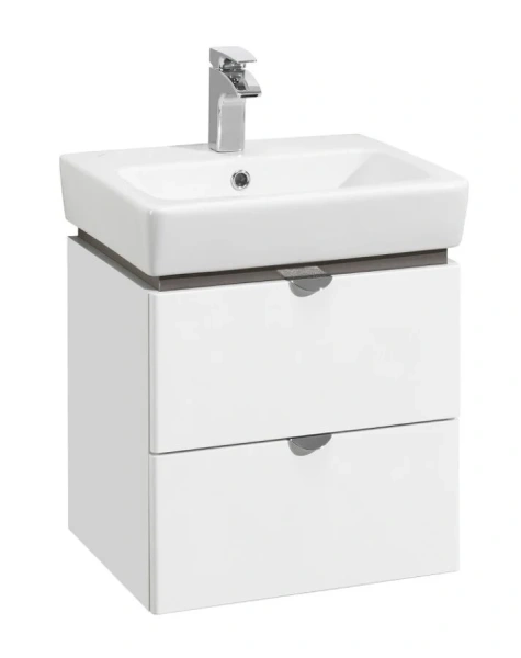 Тумба с раковиной подвесная Акватон Скай 1A238201SY010 60 см с двумя выдвижными ящиками