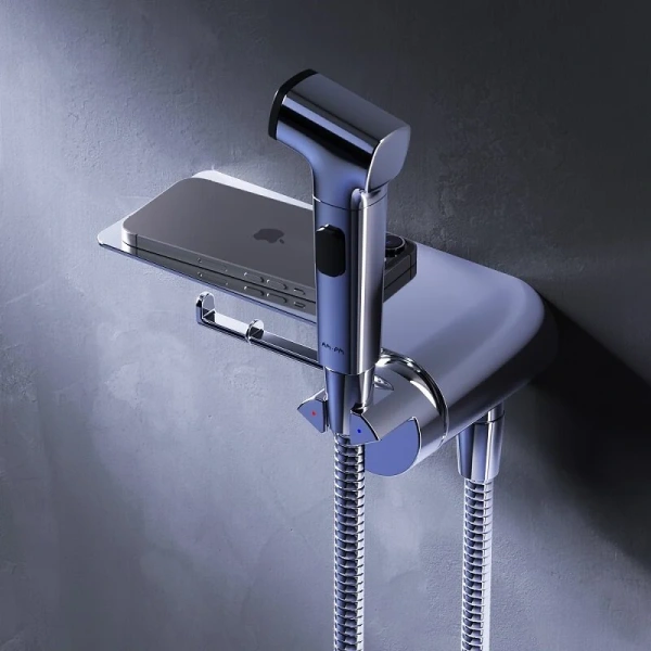 Гигиенический душ со смесителем Am.Pm Func F0H8F9 с полкой index_1 - фото 8