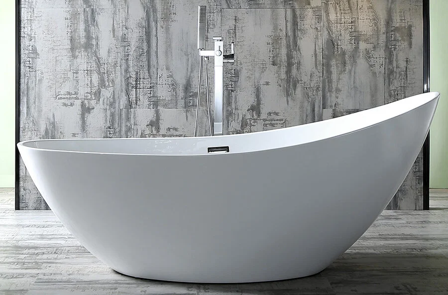 Акриловая ванна Abber 184х79 см белая, современныe, hi-tech - фото 3