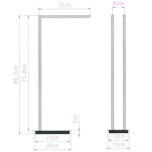 Полотенцедержатель Decor Walther Straight хром - фото 3