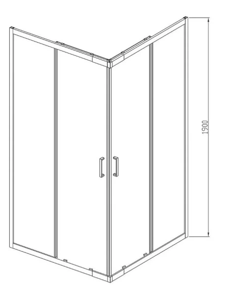 Душевой уголок Vincea Rapid 100x100 см стекло прозрачное, квадратные - фото 2