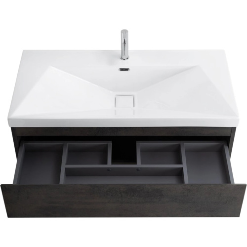 Тумба под раковину подвесная Cezares Molveno 100 см ossido, темно-коричневая - фото 7