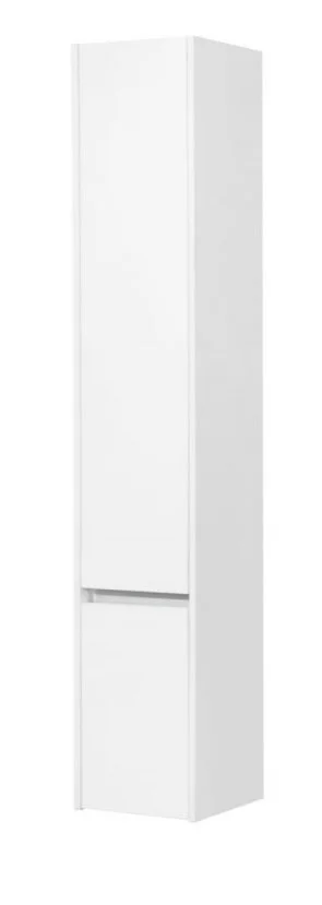 Шкаф-пенал подвесной Акватон Стоун 30 см белый, левый - фото 1