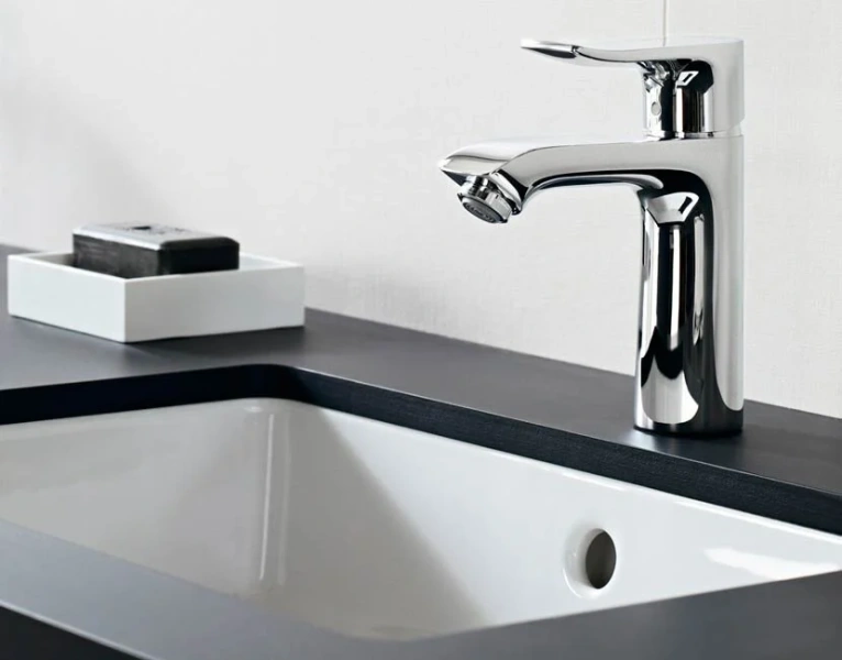Смеситель для раковины Hansgrohe Metris со сливным гарнитуром - фото 4