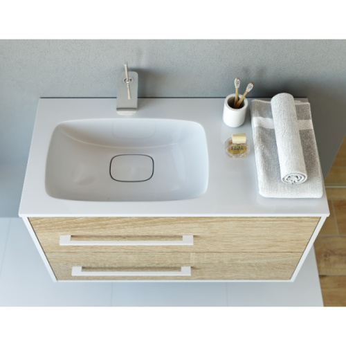 Тумба под раковину подвесная Aqwella Майами 90 см левая, 90 см - фото 6