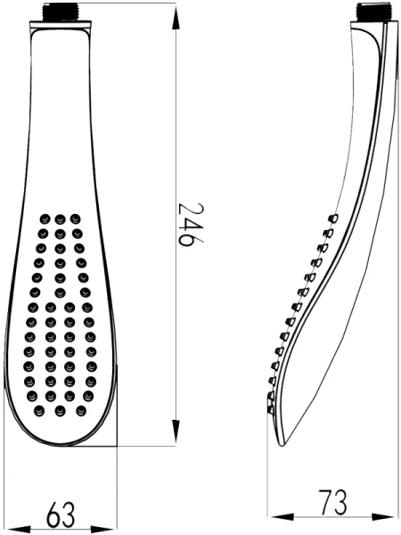 Лейка для душа Lemark хром - фото 2