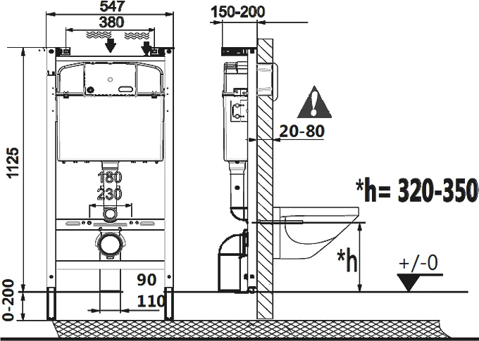 Унитаз с инсталляцией Roca Debba Round Pack подвесной - фото 4