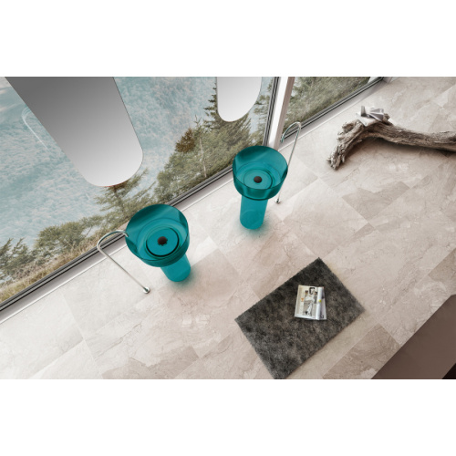 Раковина напольная Abber Kristall 45 см бирюзовая, другие - фото 4