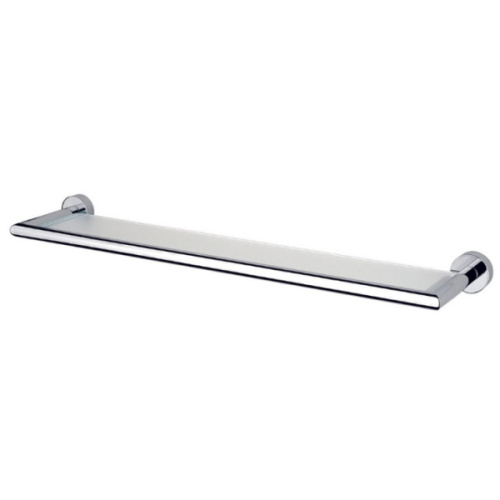 Полка со стеклом для ванной, матовый хром, Nicolazzi Minimale - фото 1