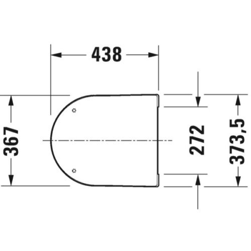 Крышка-сидение Duravit ME by Starck без автоматического опускания - фото 2