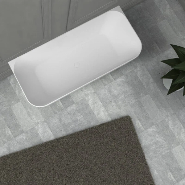 Ванна из искусственного камня Abber Stein 170х75 см белая матовая - фото 4