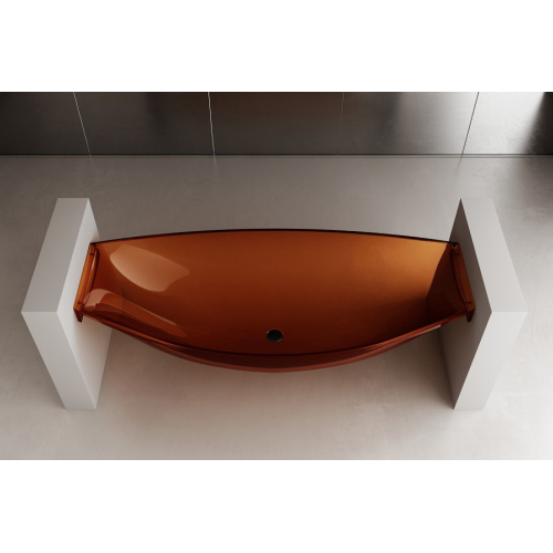 Ванна из полиэфирной смолы Abber Kristall 180x80 см коричневая, современныe, hi-tech - фото 2