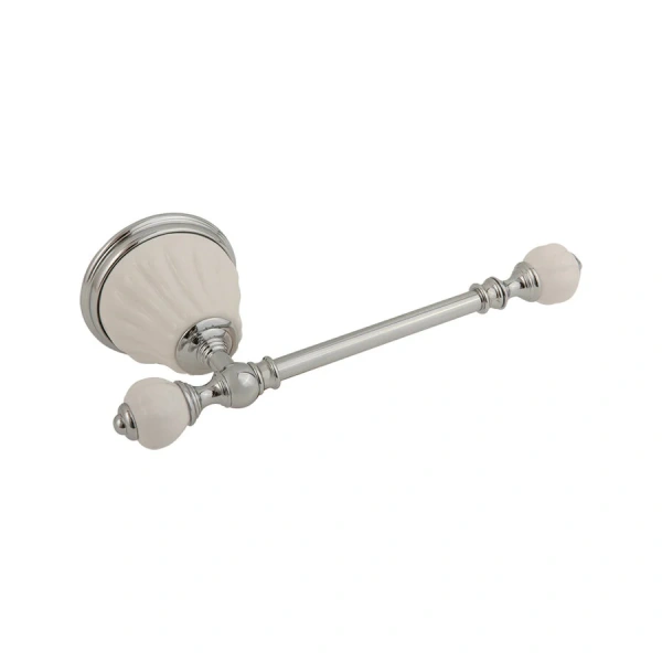 Бумагодержатель Migliore Olivia белая керамика, бронза - фото 1