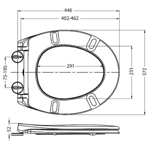 Крышка-сиденье с микролифтом BelBagno Prospero белая - фото 2