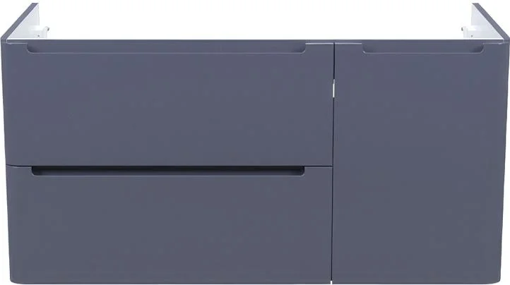 Тумба под раковину подвесная IDDIS Edifice 100 см темно-серая, подвесная, пристенная - фото 4